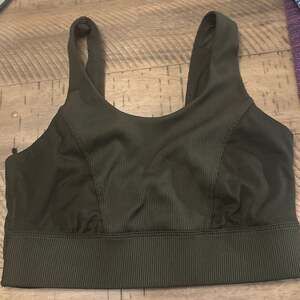 All in Motion Women's Contour Flex Ribbed Sports Bra - Dark Olive